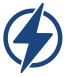 electric bolt in a circle