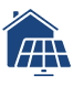 Icon - graybox - house with solar panels