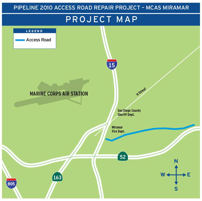 Pipeline 2010 Access Map MCAS Miramar