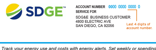 Business Bill with account number highligted