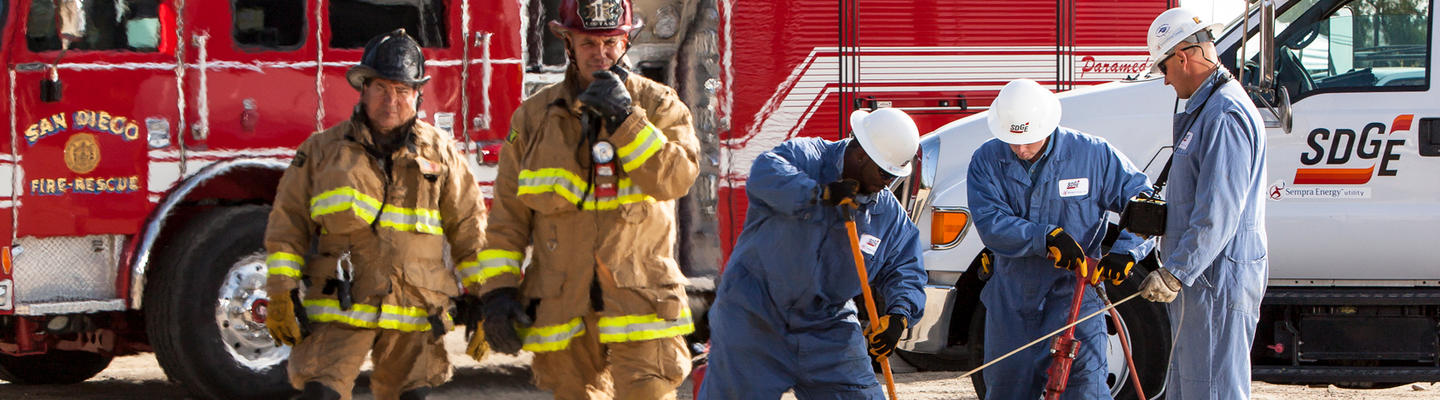 firefights with sdge responders